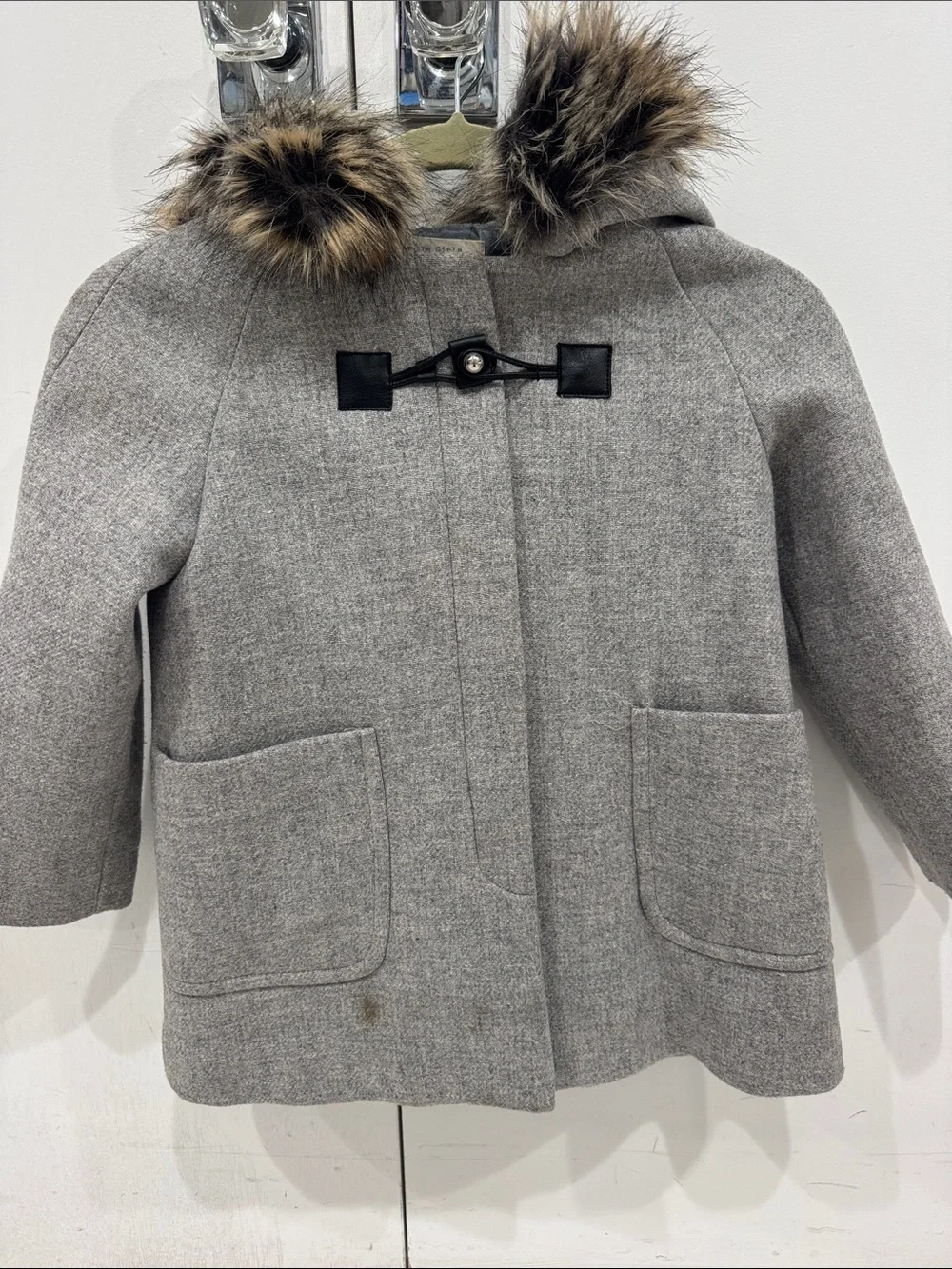 Zara girls wool coat- 8